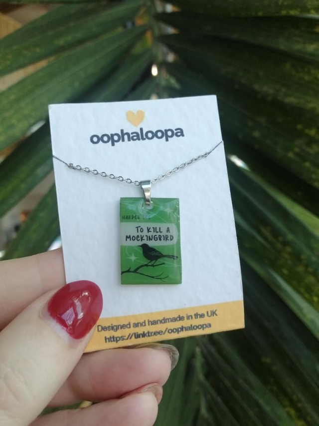 Book necklaces