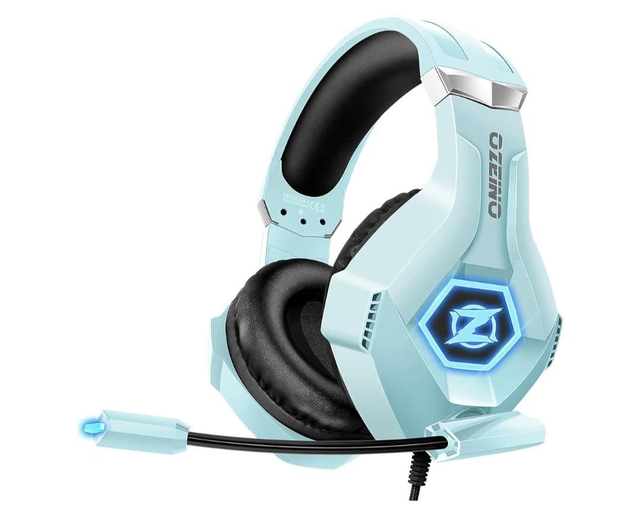 Cascos Gaming Ozeino Azul Claro