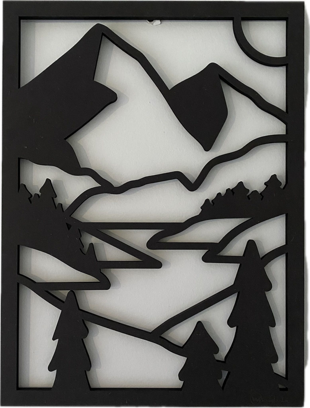 Décoration murale en bois