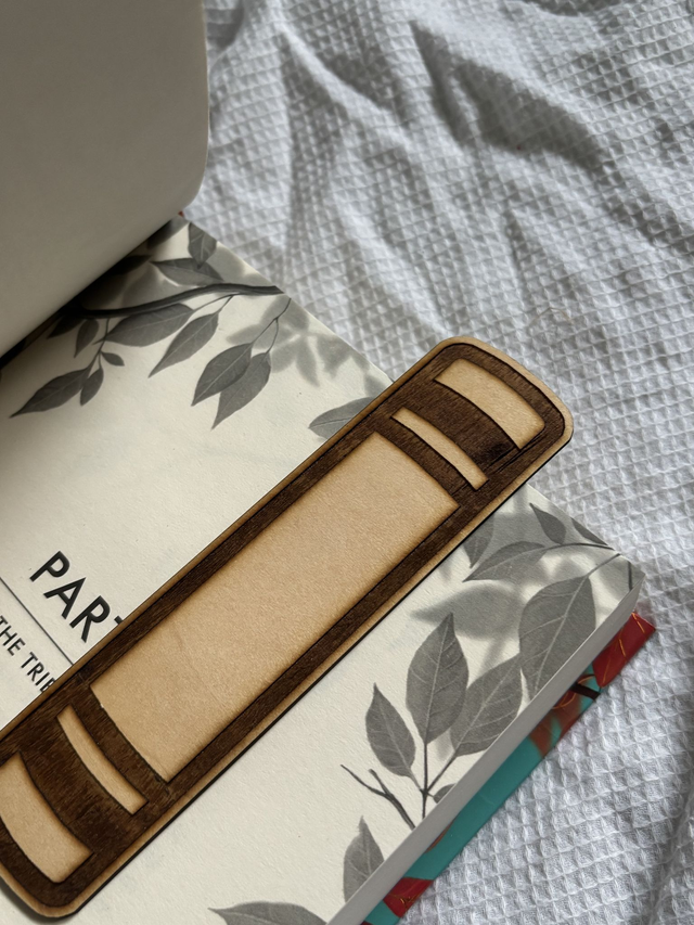 Book Spine Wooden Bookmark | Perfect for a Personalised Gift