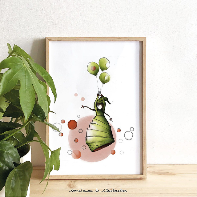 Affiche Trois ballons