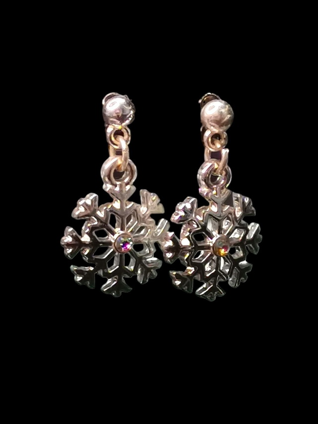 Boucles d&#039;oreilles flocon de neige