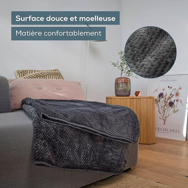 Beurer Couverture chauffante Gris foncé HD 65
