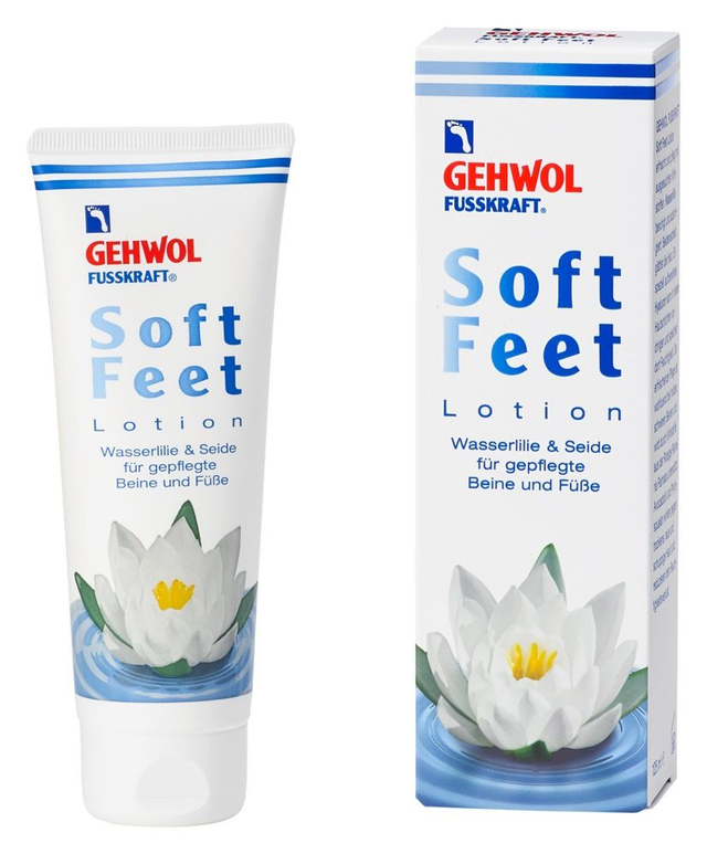 GEHWOL FUSSKRAFT Soft Feet Lotion Wasserlilie & Seide für gepflegte Beine und Füße 125 ml