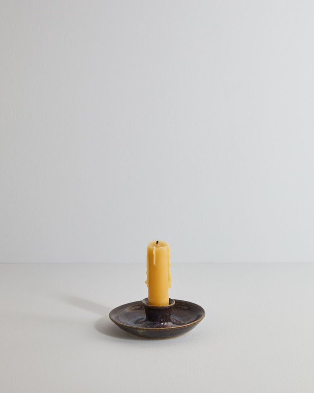 Small candle stick holder in blue mist