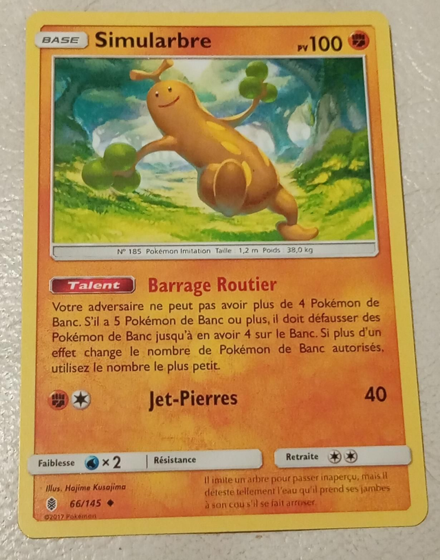 Carte pokémon Simularbre