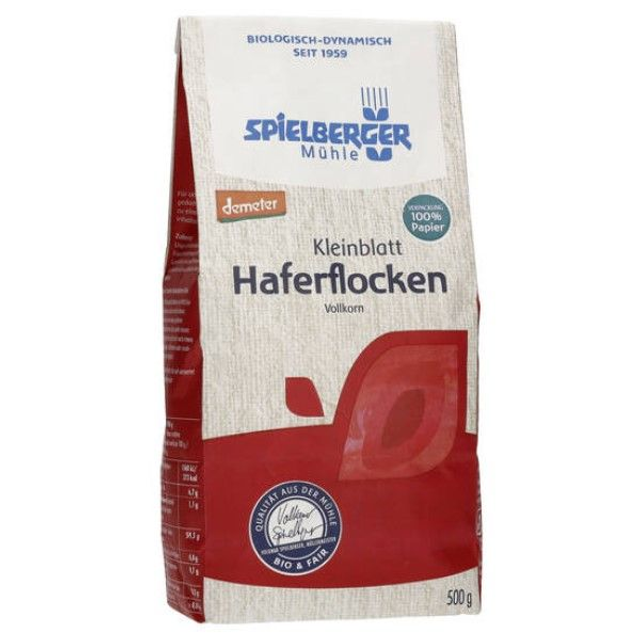 Spielberger Haferflocken Kleinblatt 500g Packung