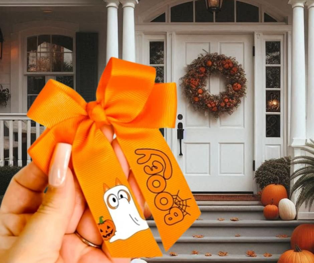 Halloween hair bows 4"