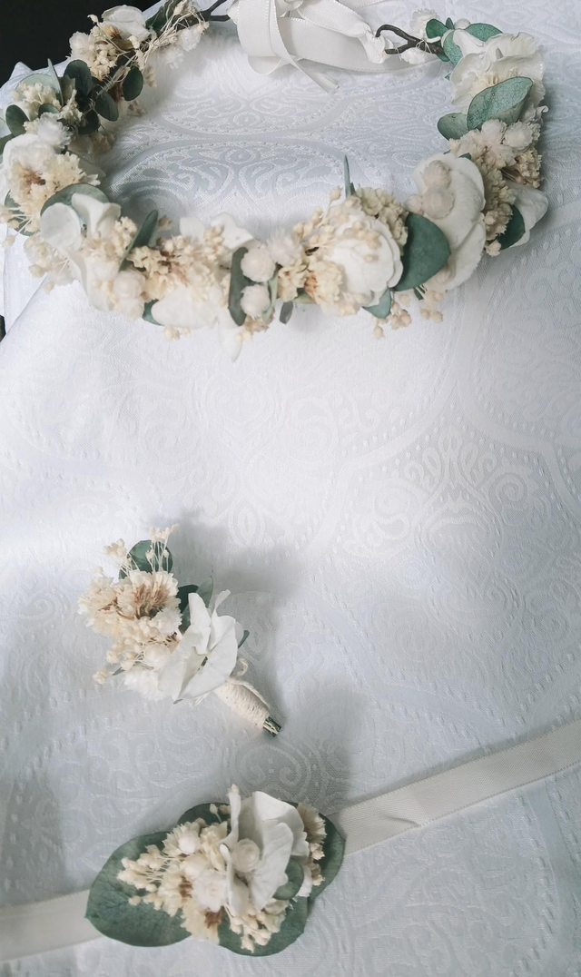 Boutonnière témoin ou marié 