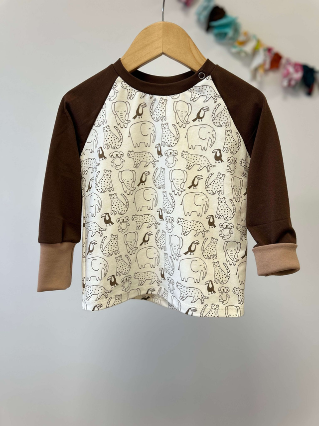 T-shirt manches longues «Animaux doux»