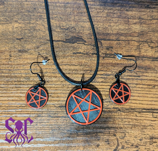 Pentagram Necklace/Earrings