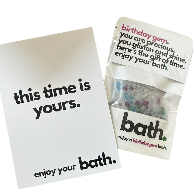 birthday gem bath.