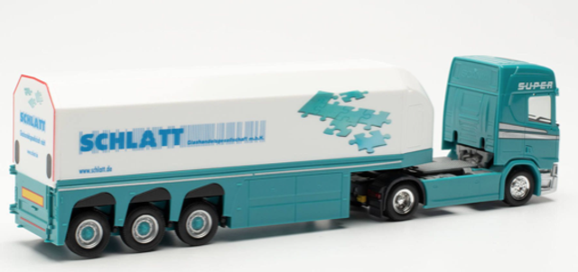 Scania CS 20 HD Innenlader-Sattelzug „Schlatt“ Herpa 1:87