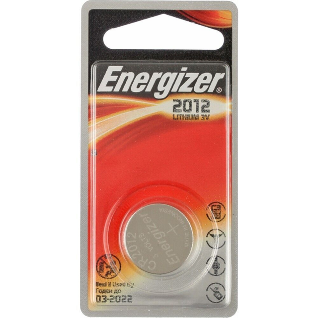 CR2012 Energizer 3 Volt Lithium Battery (Pack 1)
