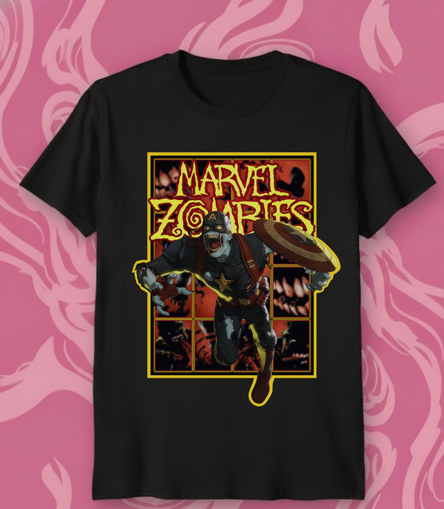 Cats Corner - Zombie Captain America T-shirt
