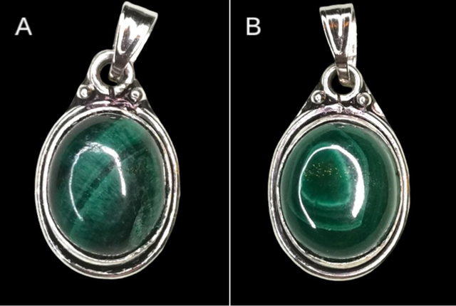 Pendentif mini malachite 