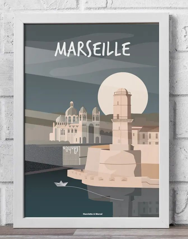 02 - Carte postale ville Marseille