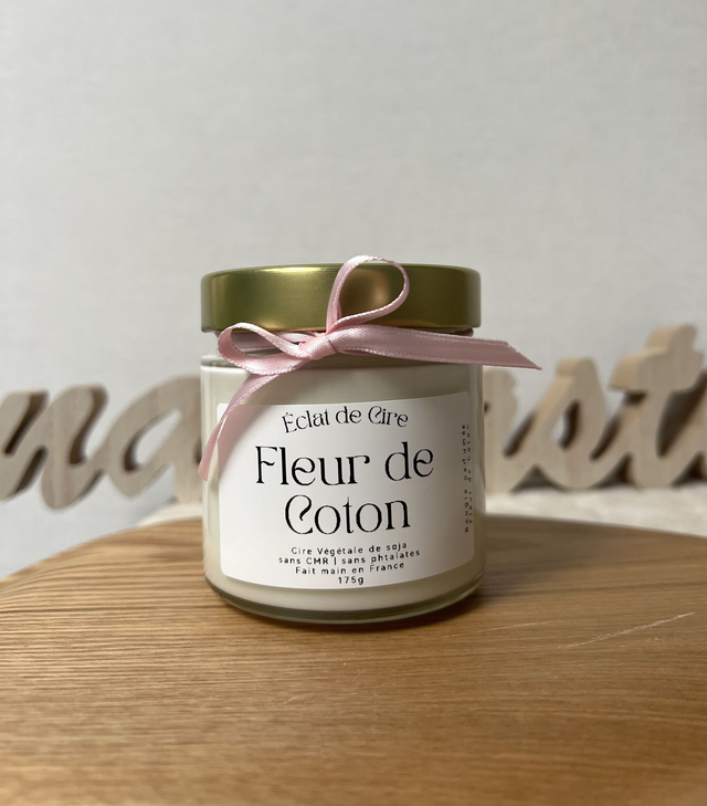 Fleur de Coton - Bougie parfumée artisanale