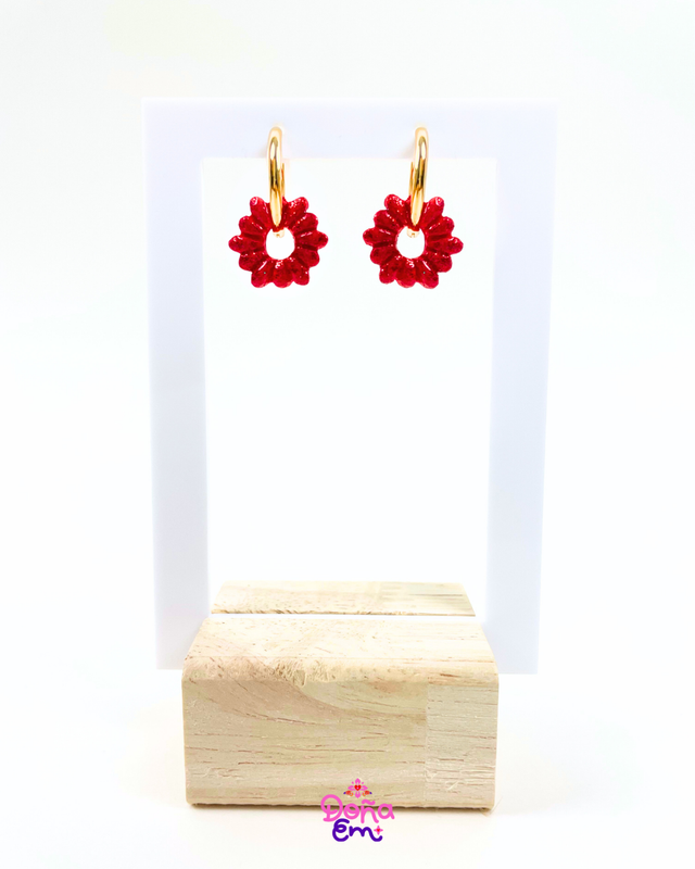 Pampilles "Doña" - Rouge carmin