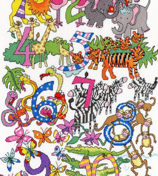 Number Fun Counted Cross Stitch By Bothy Threads