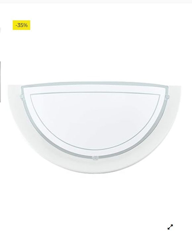 Lámpara de pared Planet 1, lámpara led de interior de acero y cristal