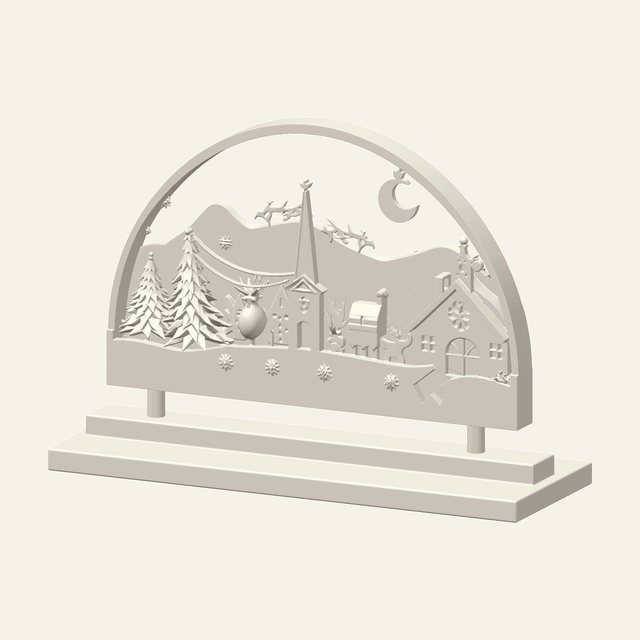 Santa Sleigh Christmas Lamp