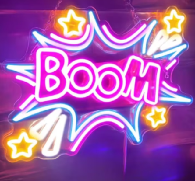 LED lamp neon stijl Boom (35x25cm)