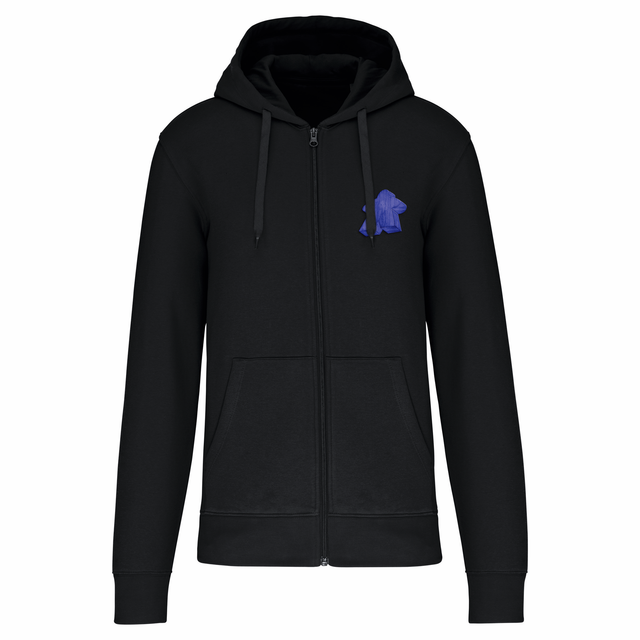 SWEAT-SHIRT ZIP - Meeple Bleu - Coeur
