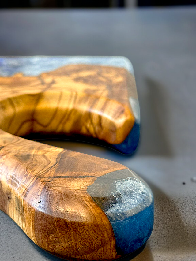 Servierbrett Diorama River