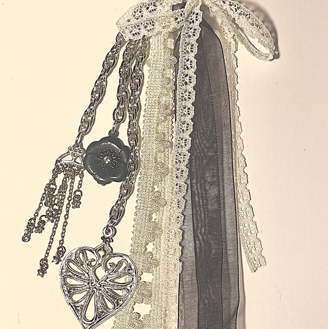 BS21 - Bijoux de sac breloques argentées 