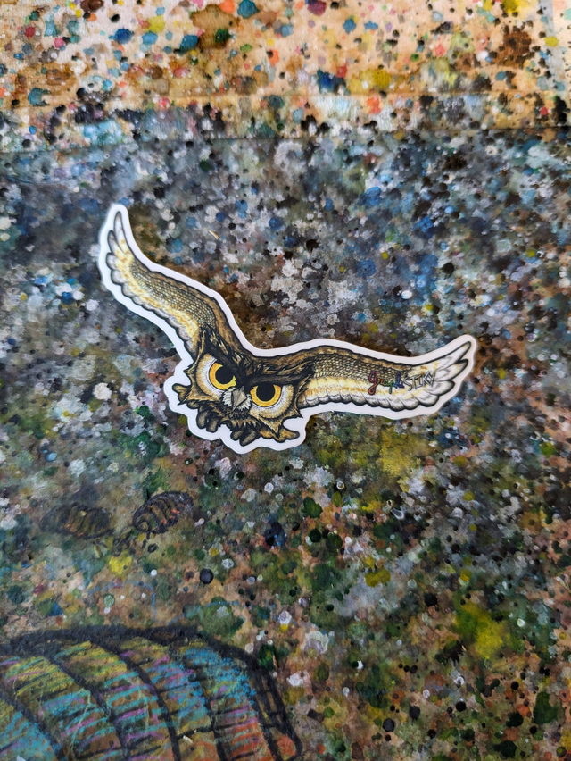 &quot;Stik&#039;hibou&quot; Sticker 