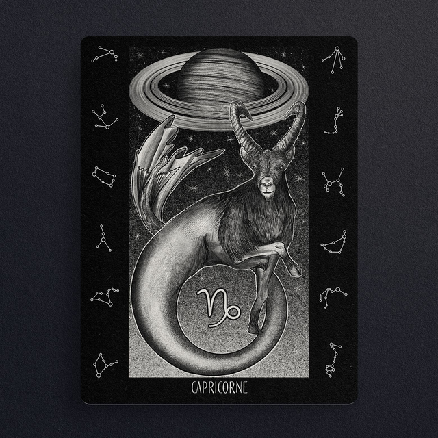 #0790 Capricorne - ZODIAQUE - ILLUS - PRINT - Digital painting