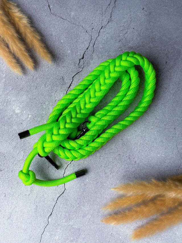 Bag Strap Braided (S) | neon grün | Polyester | Taschengurt
