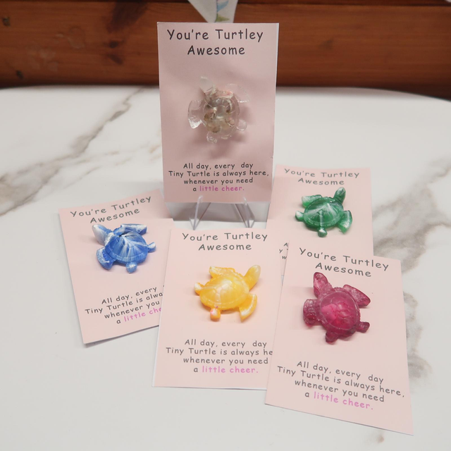 Resin Turtle Pocket Hug