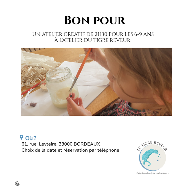 ATELIER CREATIF 6-9 ANS