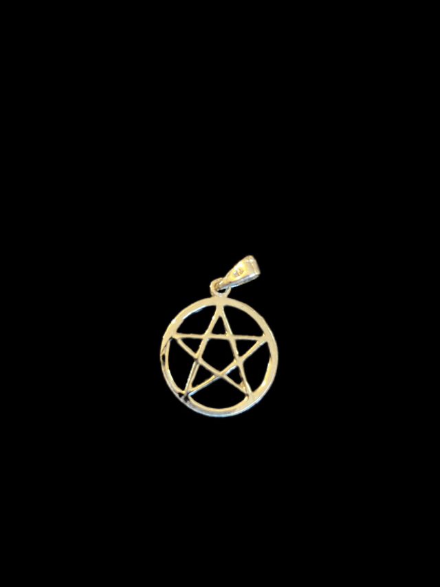 Sterling Silver Dainty Pentacle Pendant Only