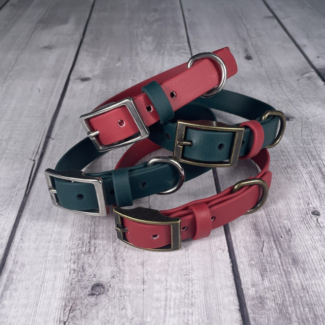 Festive Red Waterproof BioThane® Collar