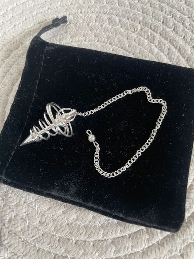 Pendule acier argenté 