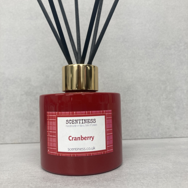 Reed Diffuser 100ml, Red Glass Bottle