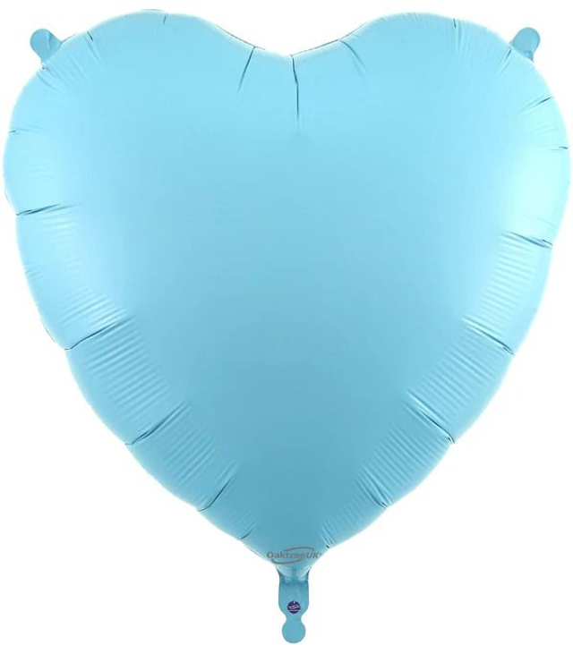 36" MATTE BLUE HEART FOIL