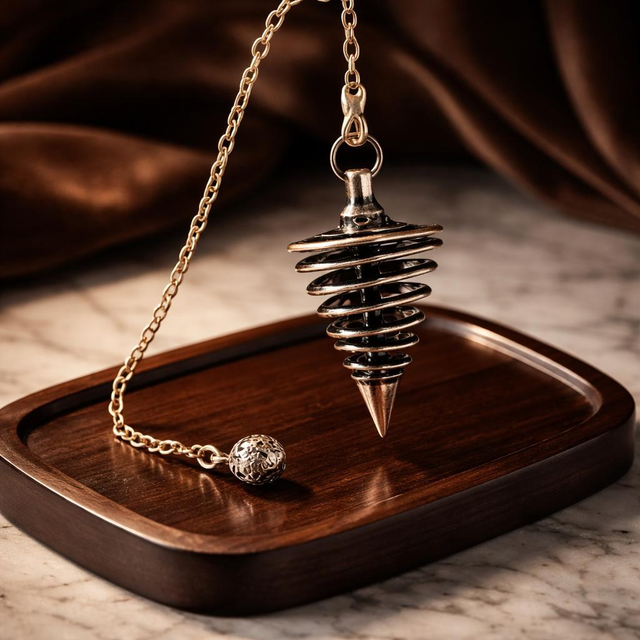 "Spirale bronze" - Pendule P-05