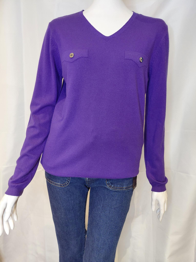 🌈Pull Femme Violet en Soie Cachemire avec Bambou Confort et Elégant Toucher Soyeux, confort Absolue Taille S/M 🌈