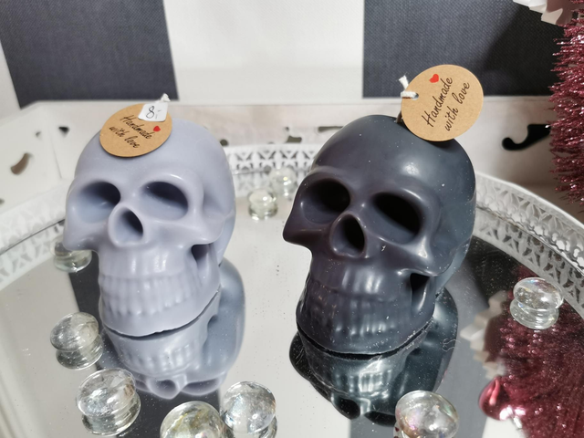 Totenkopf-Kerze