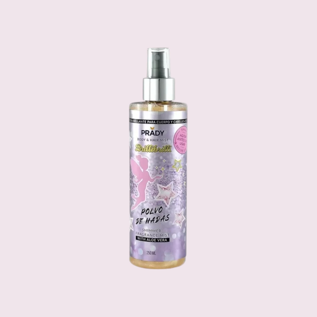 Brume corps et cheveux scintillante 