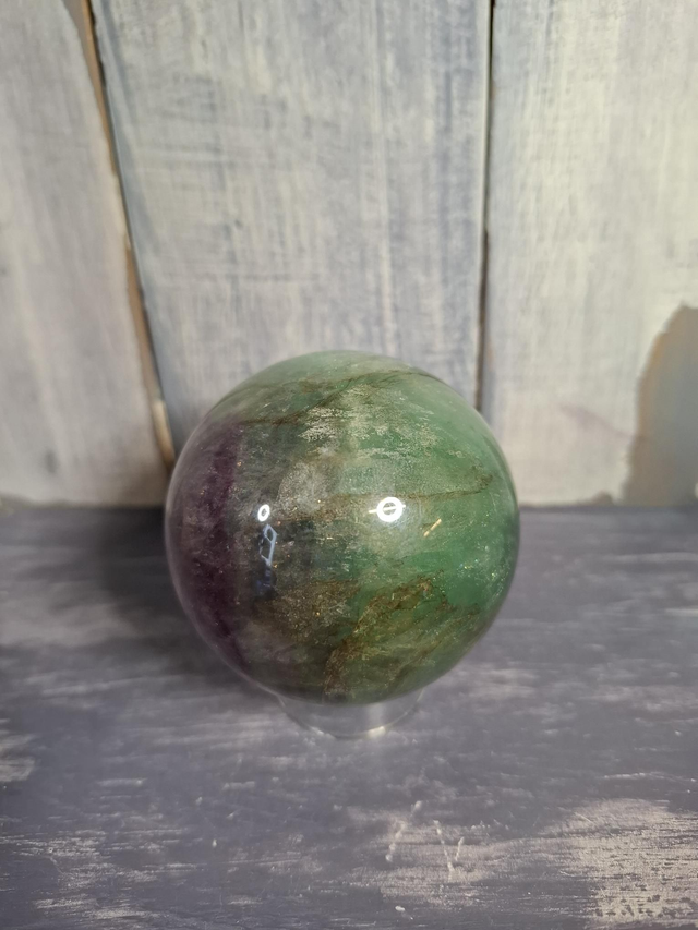 Watermelon Fluorite Sphere
