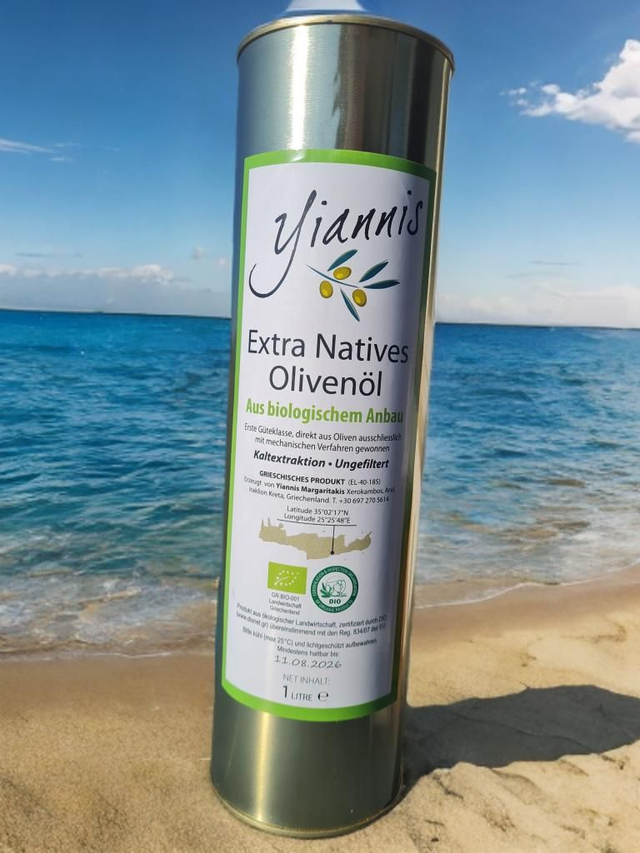 Olivenöl extra nativ Bio - 1 Liter Yiannis
