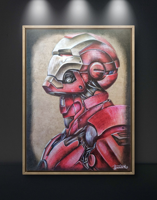 Print &quot;Iron Man&quot; Avengers stylo bille - Marvel