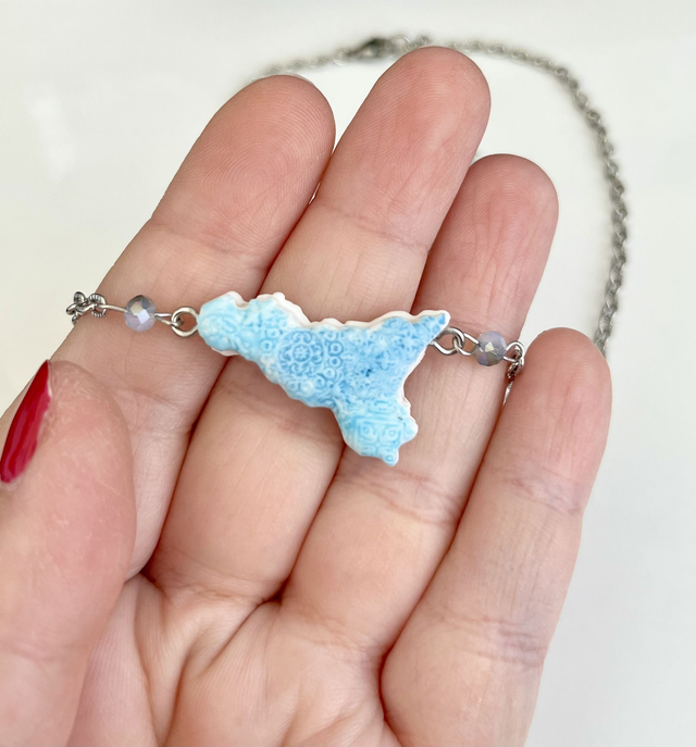 Collana Girocollo Sicilia con Maioliche in rilievo