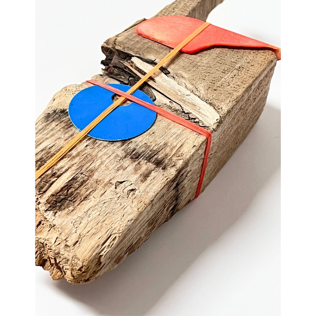 Blue Crossing - 3D abstract wall sculpture