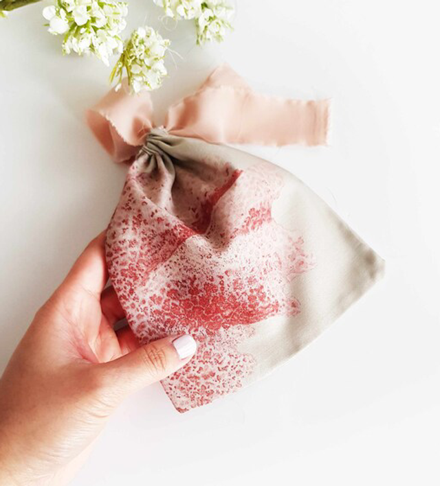 Printed Cotton Gift Pouch